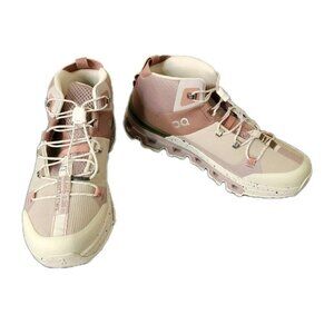 On Cloud Cloudtrax Hiking Boot Rose Ivory Pink White Size 8 Women’s
